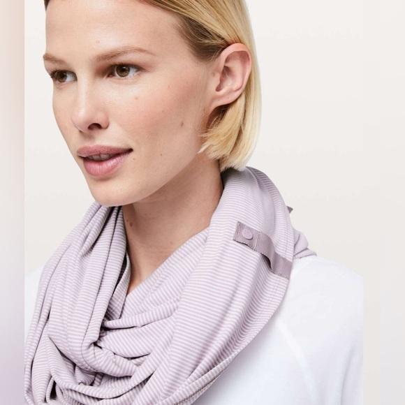 Lululemon Vinyasa Scarf *Rulu - Tonka Stripe Antoinette White (Lavender) - Picture 10 of 10